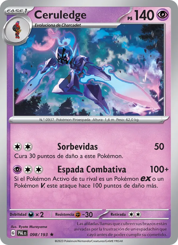 Ceruledge (Evoluciones en Paldea #098/193)