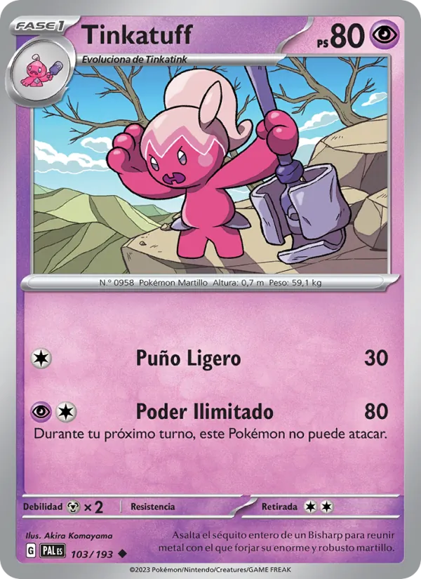 Tinkatuff (Evoluciones en Paldea #103/193)