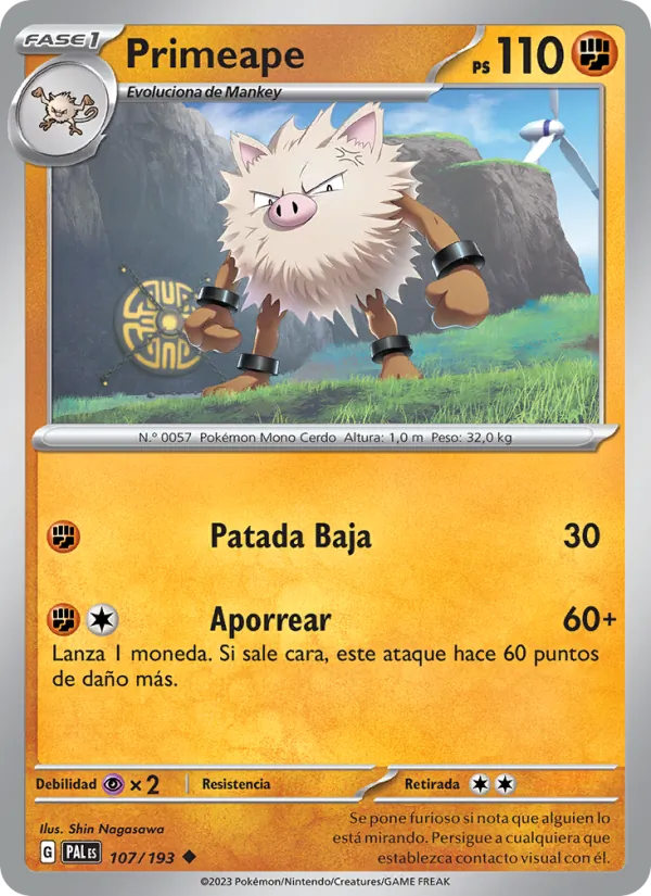 Primeape (Paldea Evolved #107/193)