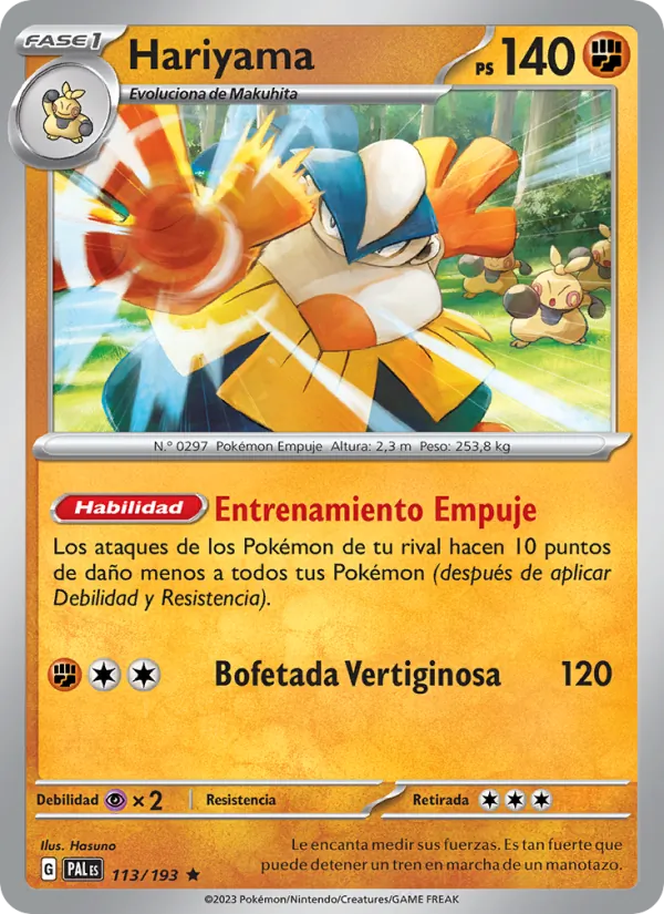 Hariyama (Evoluciones en Paldea #113/193)
