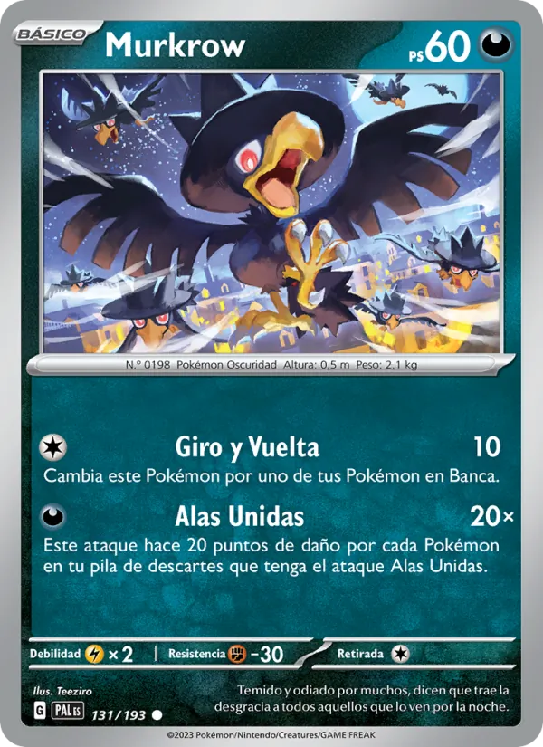 Murkrow (Paldea Evolved #131/193)