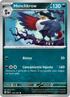 Honchkrow (Evoluciones en Paldea #132/193)