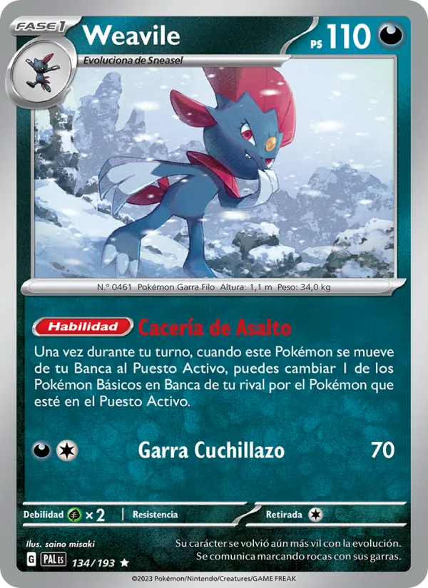 Weavile (Paldea Evolved #134/193)