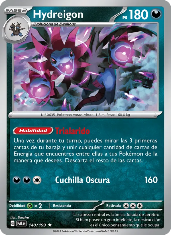 Hydreigon (Evoluciones en Paldea #140/193)