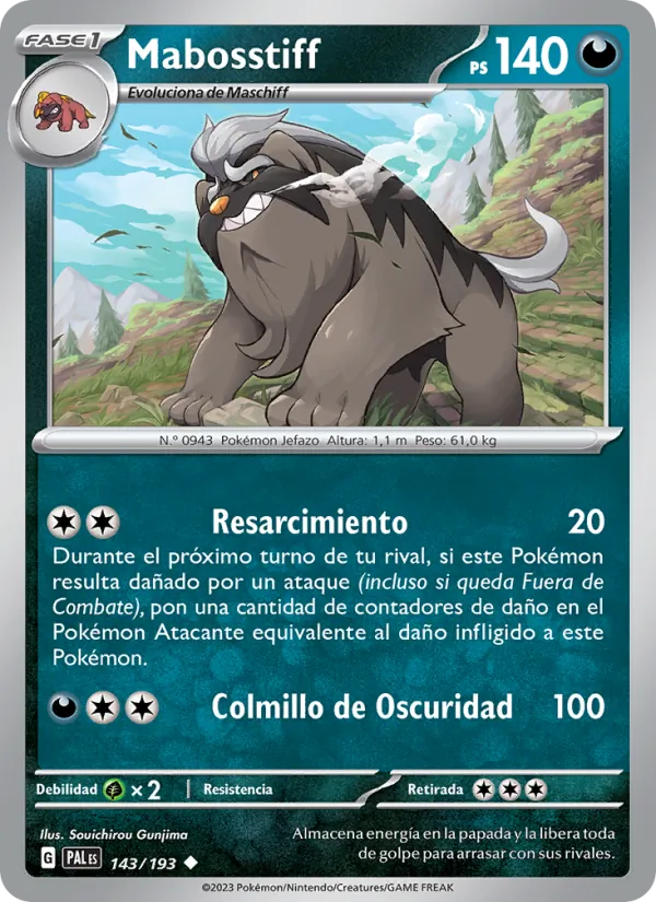 Mabosstiff (Evoluciones en Paldea #143/193)