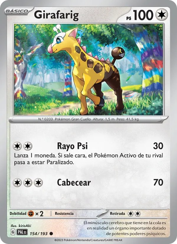 Girafarig (Evoluciones en Paldea #154/193)
