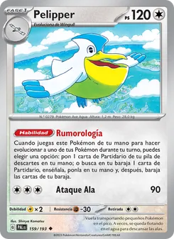 Pelipper (Evoluciones en Paldea #159/193)