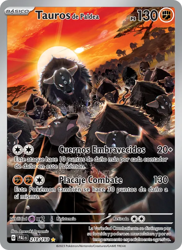 Tauros de Paldea (Evoluciones en Paldea #218/193)
