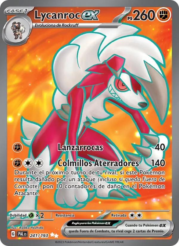 Lycanroc ex (Evoluciones en Paldea #241/193)