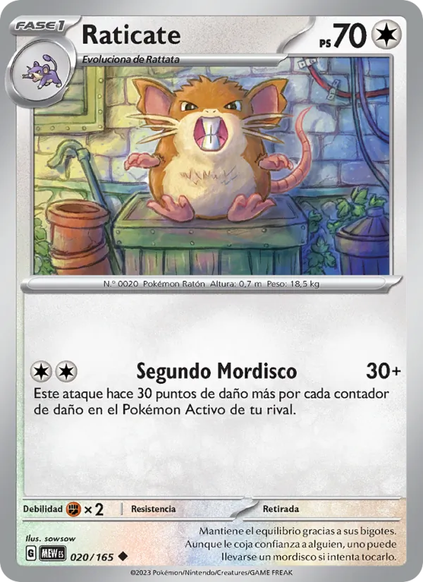 Raticate (151 #020/165)