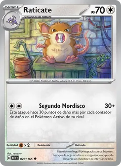 Raticate (151 #020/165)