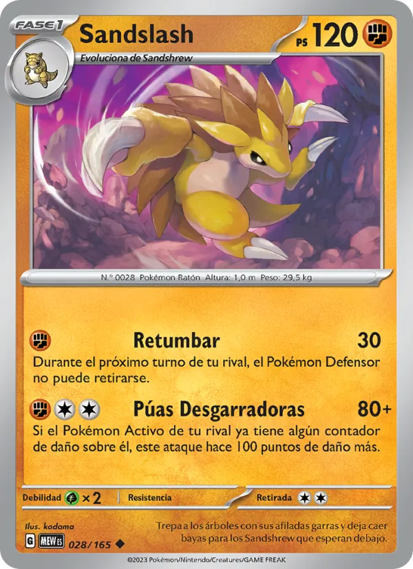 Sandslash (151 #028/165)