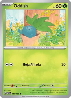 Oddish (151 #043/165)