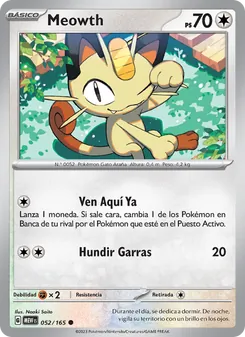 Meowth (151 #052/165)
