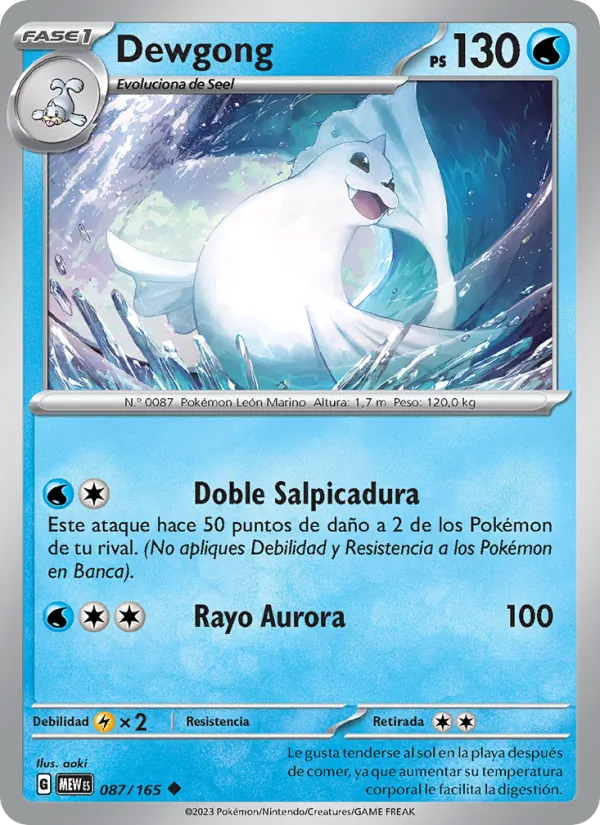Dewgong (151 #087/165)