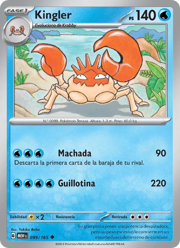 Kingler (151 #099/165)