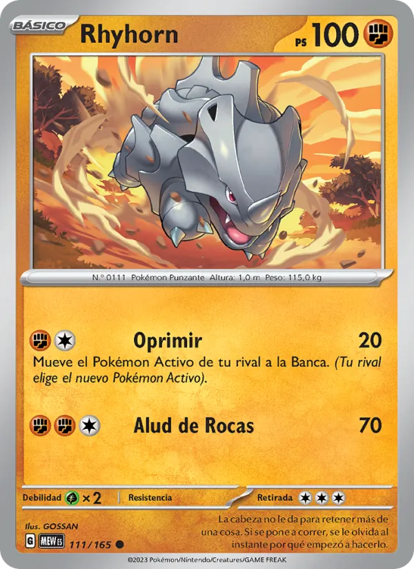Rhyhorn (151 #111/165)