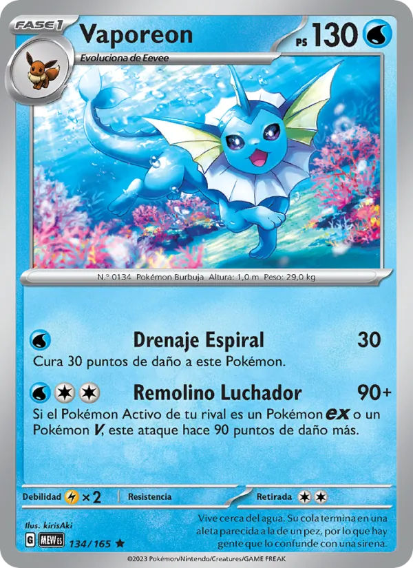 Vaporeon (151 #134/165)