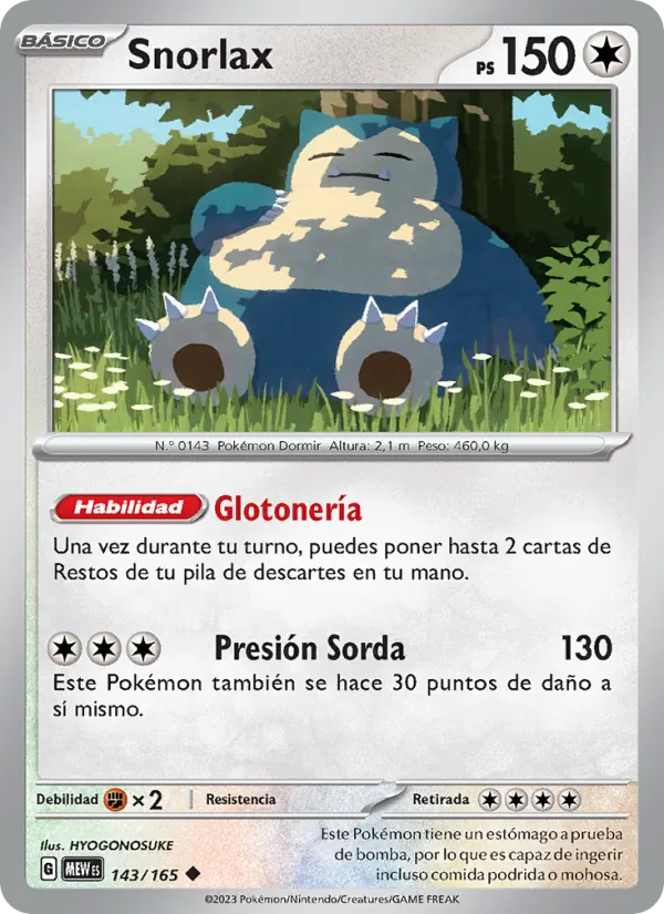 Snorlax (151 #143/165)