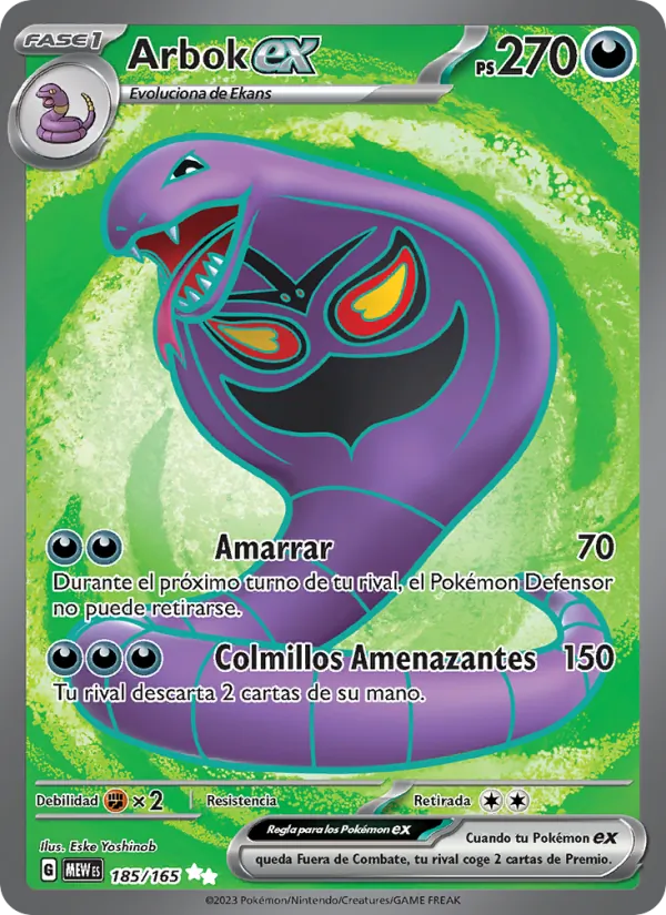 Arbok ex (151 #185/165)