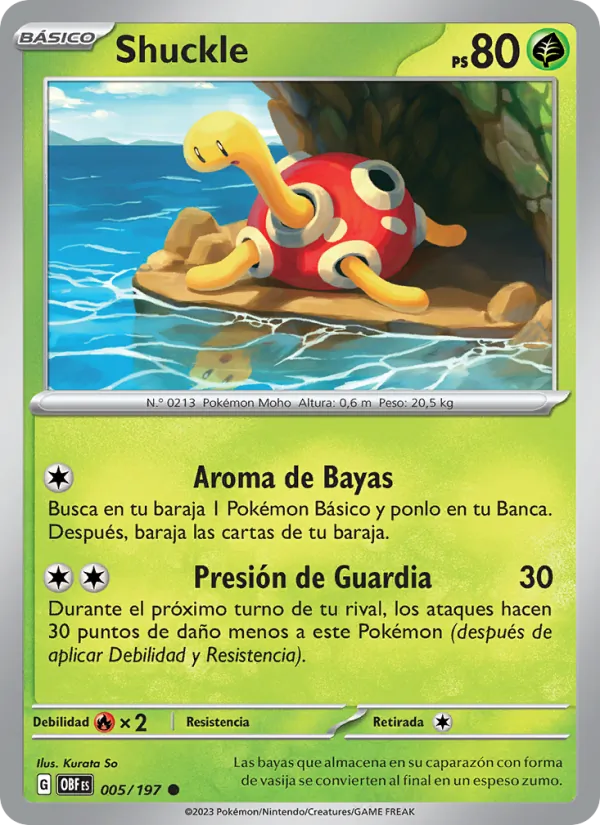 Shuckle (Llamas Obsidianas #005/197)
