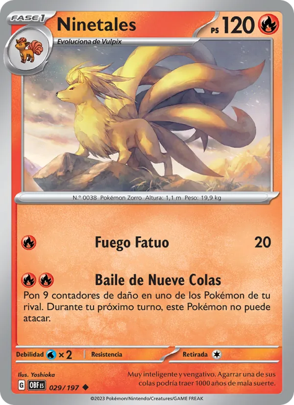 Ninetales (Llamas Obsidianas #029/197)