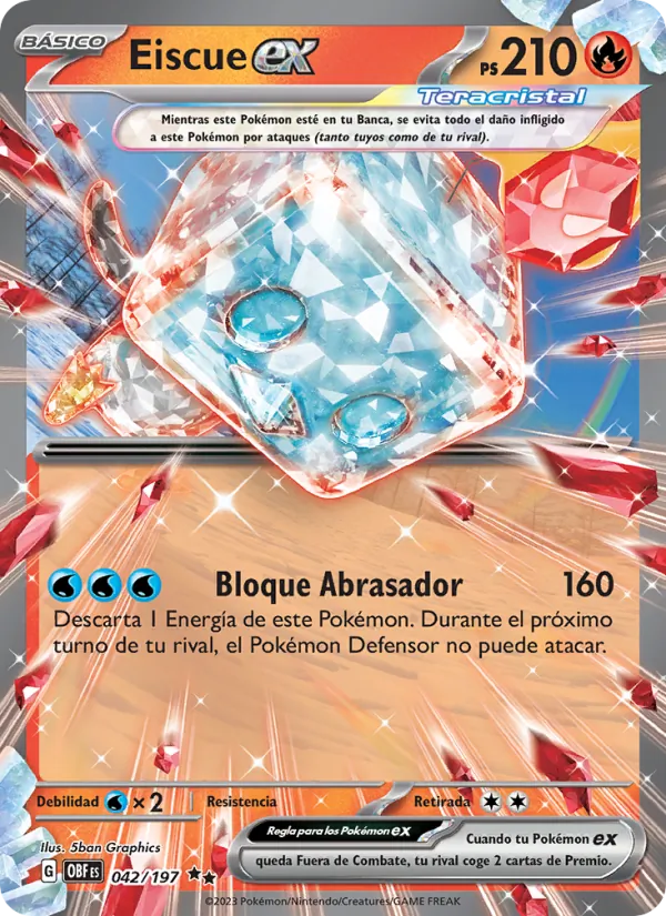 Eiscue ex (Obsidian Flames #042/197)