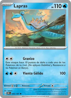 Lapras (Llamas Obsidianas #045/197)