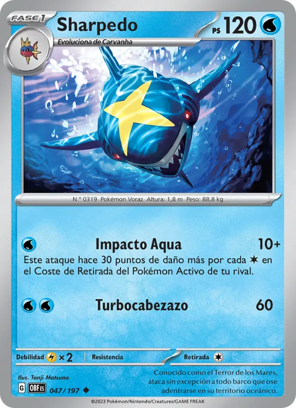 Sharpedo (Obsidian Flames #047/197)