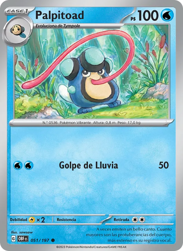 Palpitoad (Llamas Obsidianas #051/197)