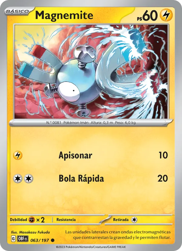 Magnemite (Obsidian Flames #063/197)
