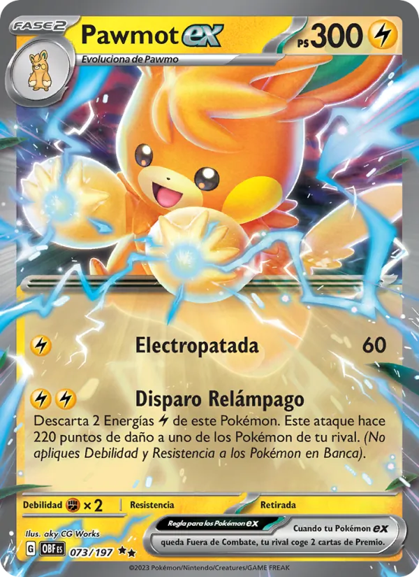 Pawmot ex (Llamas Obsidianas #073/197)