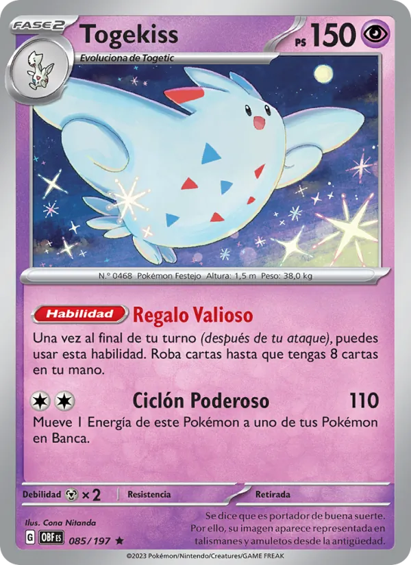 Togekiss (Llamas Obsidianas #085/197)