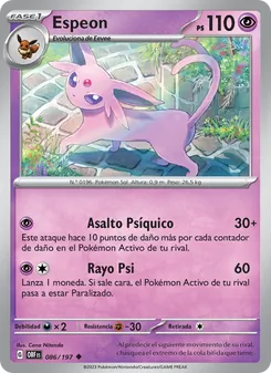 Espeon (Llamas Obsidianas #086/197)