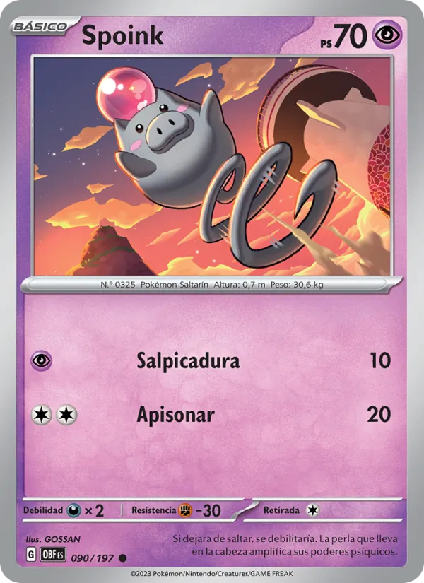 Spoink (Obsidian Flames #090/197)