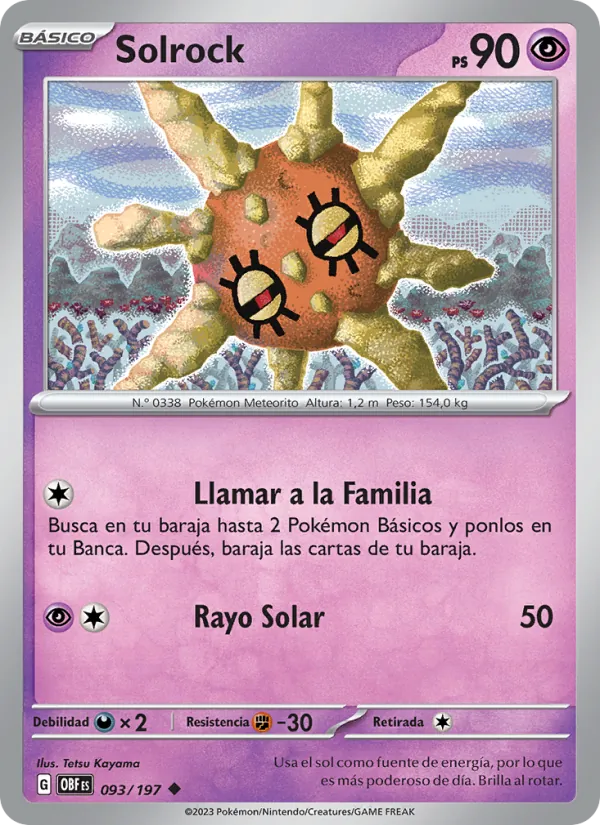 Solrock (Llamas Obsidianas #093/197)