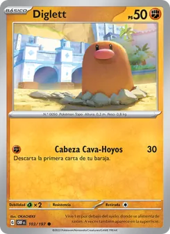 Diglett (Llamas Obsidianas #103/197)