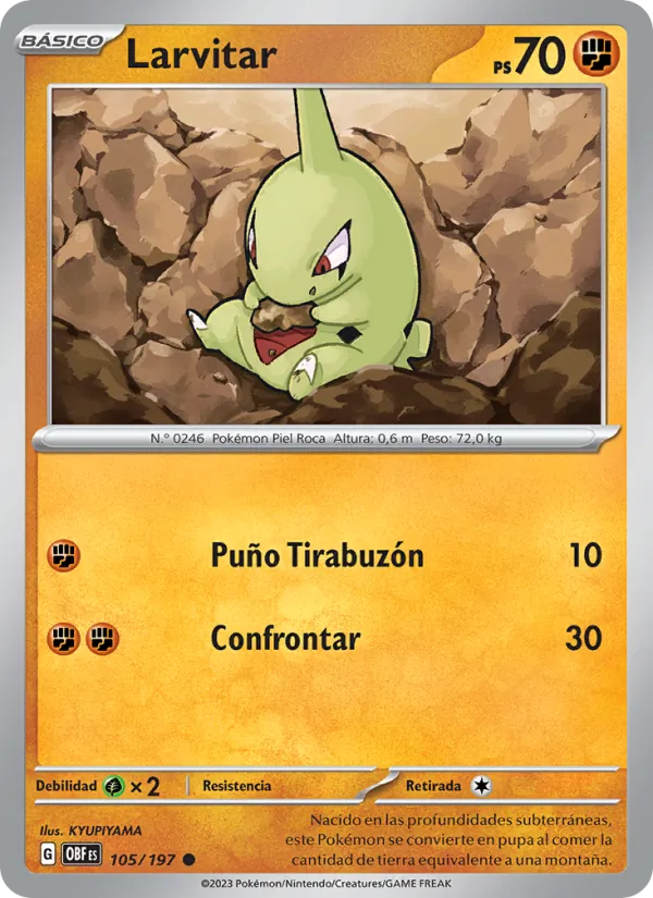Larvitar (Obsidian Flames #105/197)