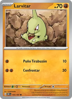 Larvitar (Llamas Obsidianas #105/197)