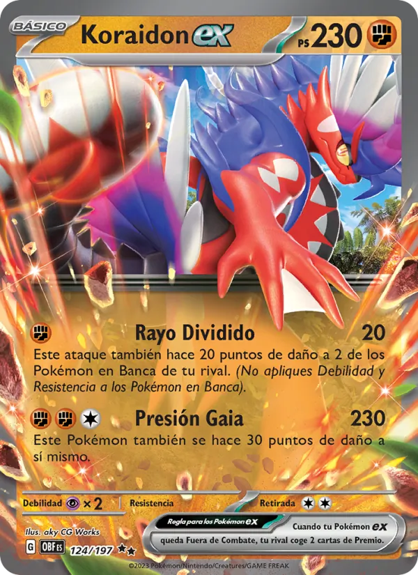 Koraidon ex (Llamas Obsidianas #124/197)