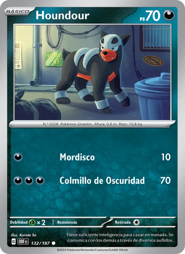 Houndour (Llamas Obsidianas #132/197)