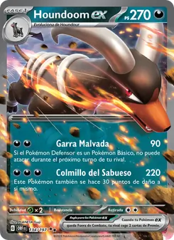 Houndoom ex (Llamas Obsidianas #134/197)