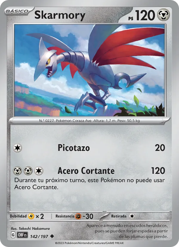 Skarmory (Obsidian Flames #142/197)