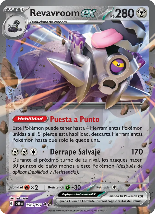 Revavroom ex (Llamas Obsidianas #156/197)