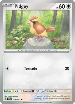 Pidgey (Llamas Obsidianas #162/197)
