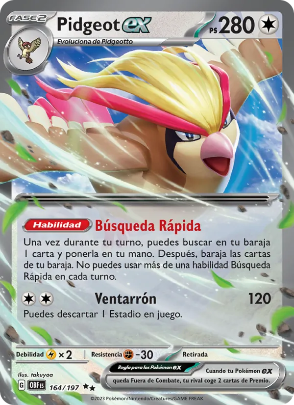 Pidgeot ex (Obsidian Flames #164/197)