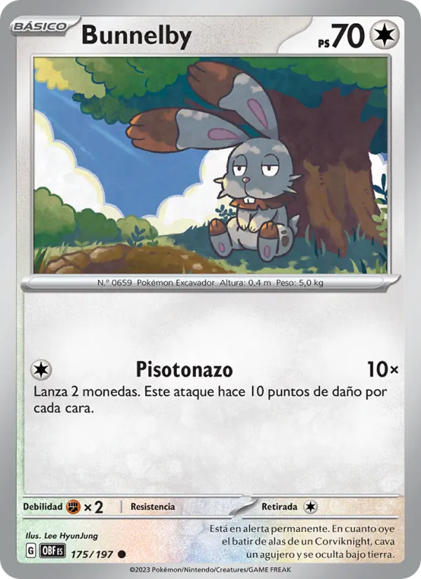Bunnelby (Llamas Obsidianas #175/197)