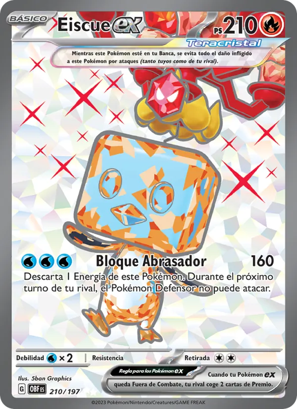 Eiscue ex (Obsidian Flames #210/197)
