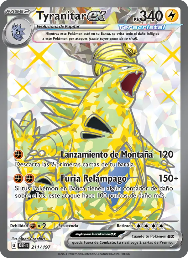 Tyranitar ex (Obsidian Flames #211/197)