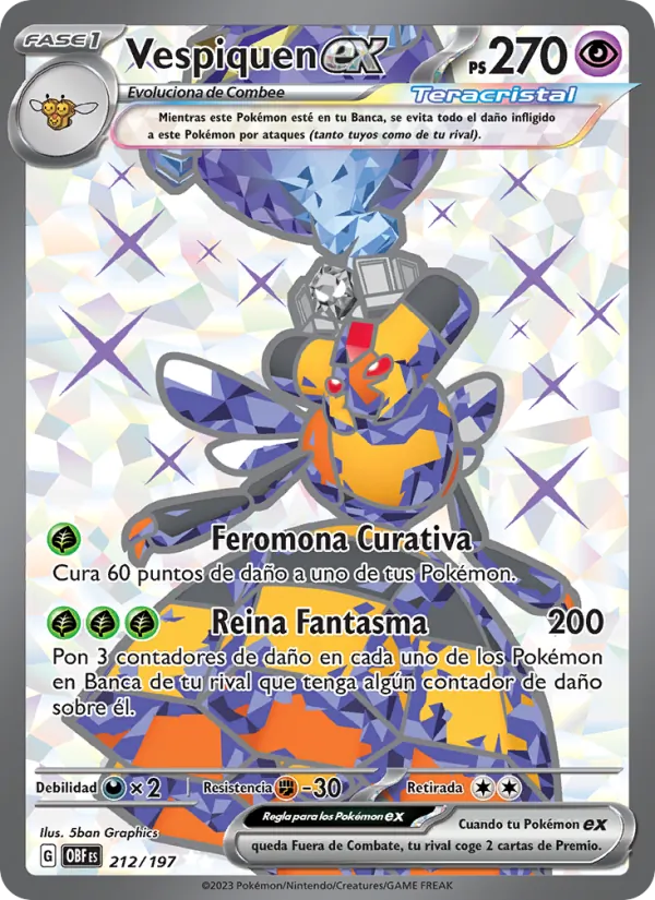 Vespiquen ex (Obsidian Flames #212/197)
